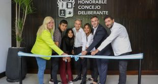 Achával inauguró el salón de sesiones del Concejo Deliberante