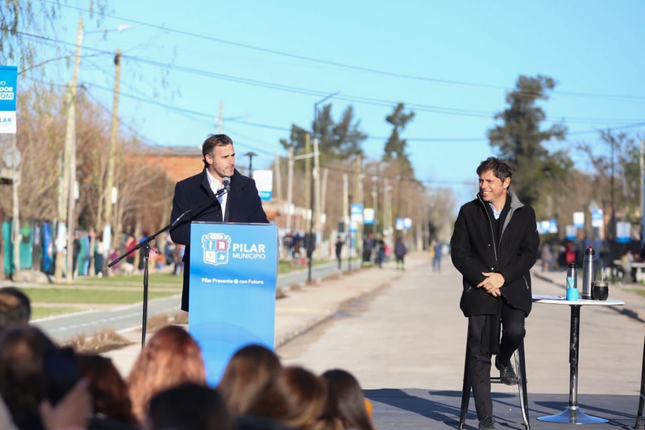 Achával junto a Kicillof inauguró la obra del Canal Agustoni: «Al abandono le pusimos el corazón y obras»