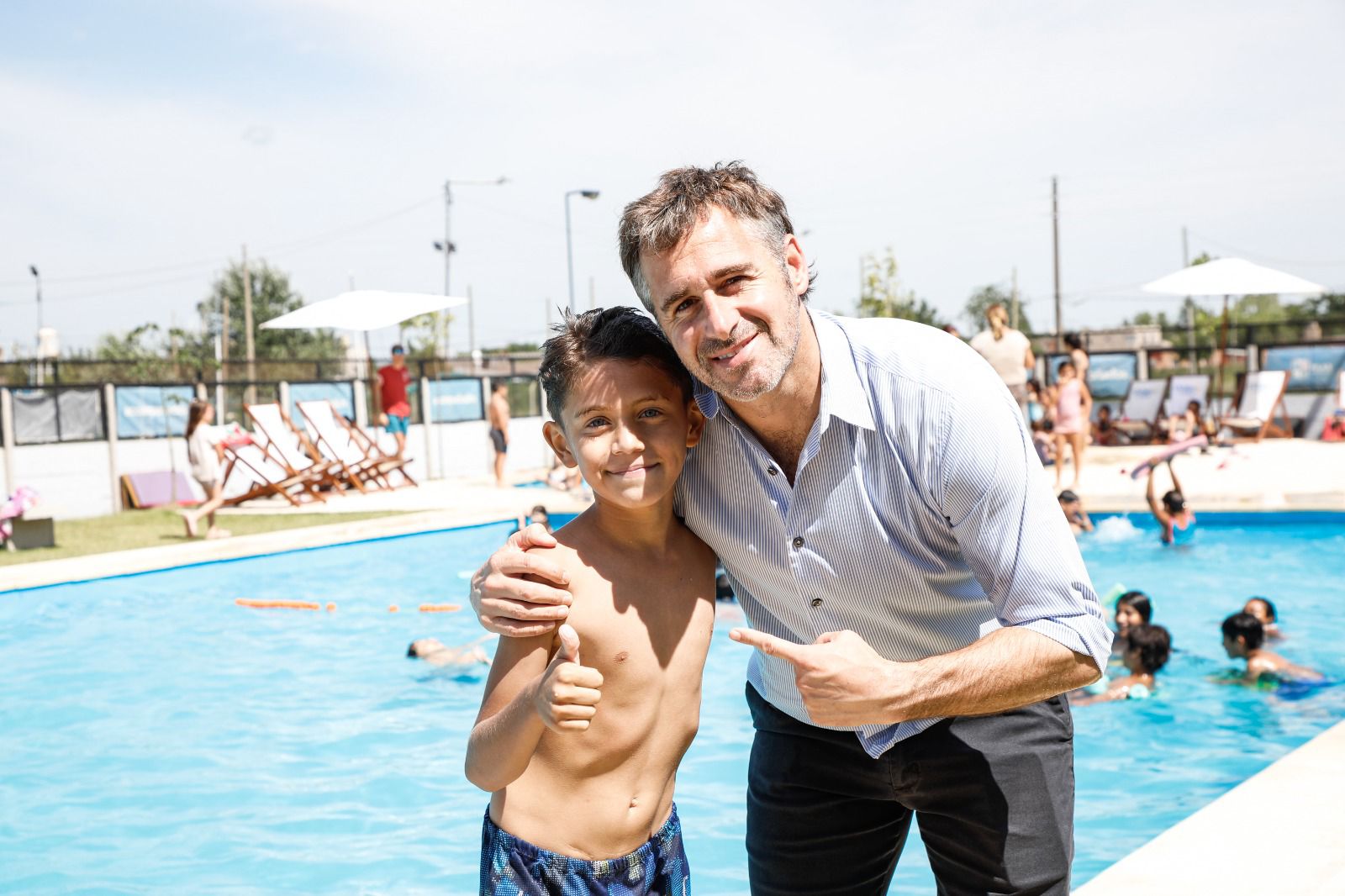 Achával acompañó a los chicos de Tribarrial en las escuelas abiertas de verano