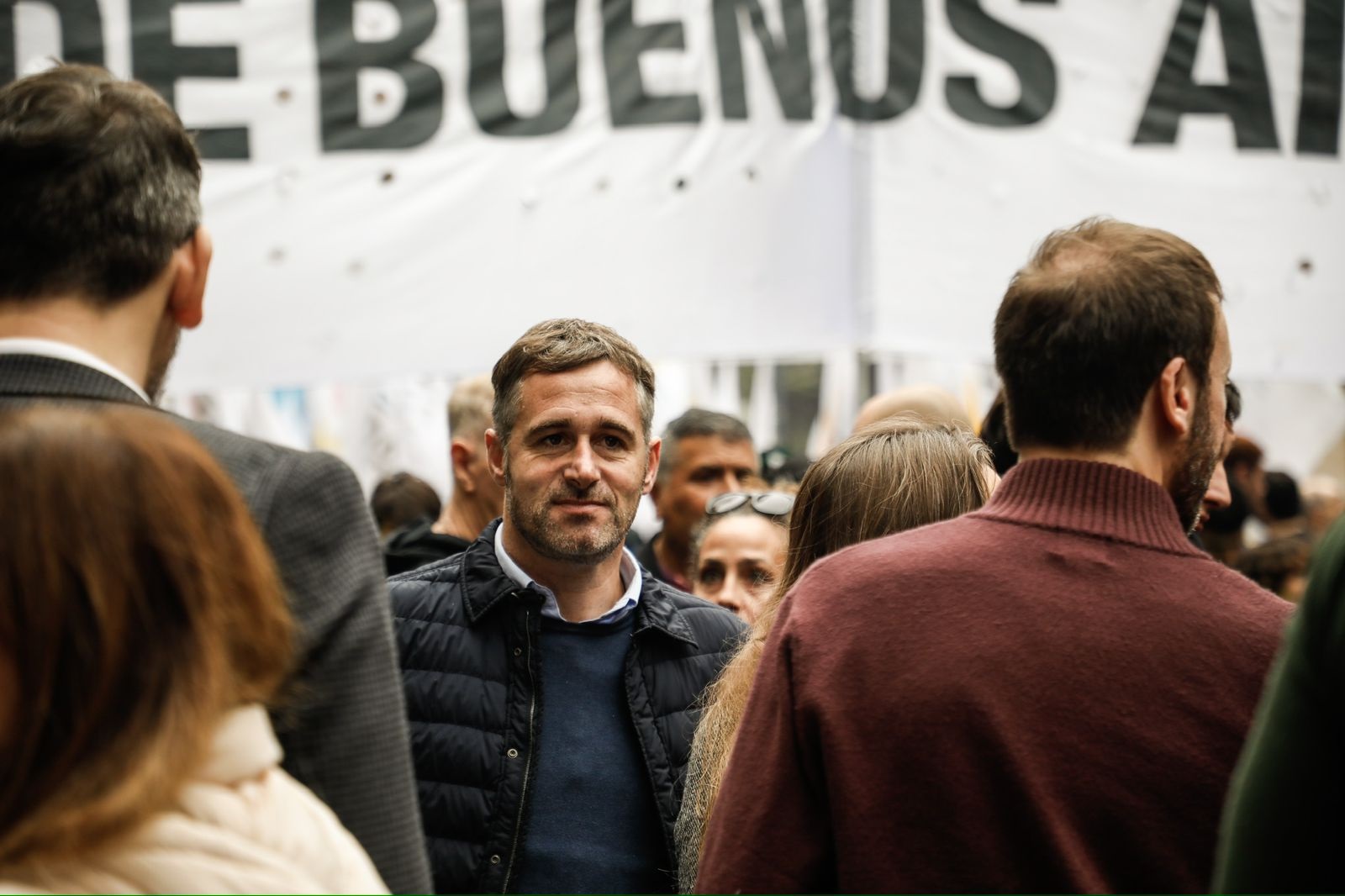 Achával participó de la movilización contra la Ley Bases