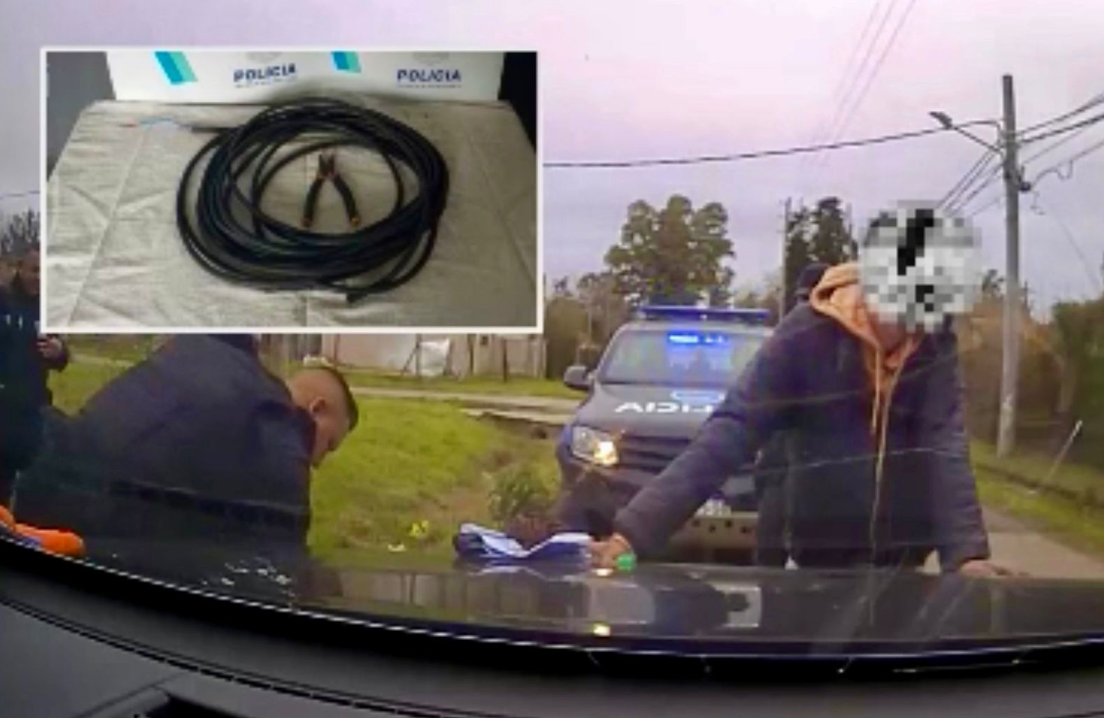 Varios delincuentes detenidos cuando intentaban robar cables en Pilar