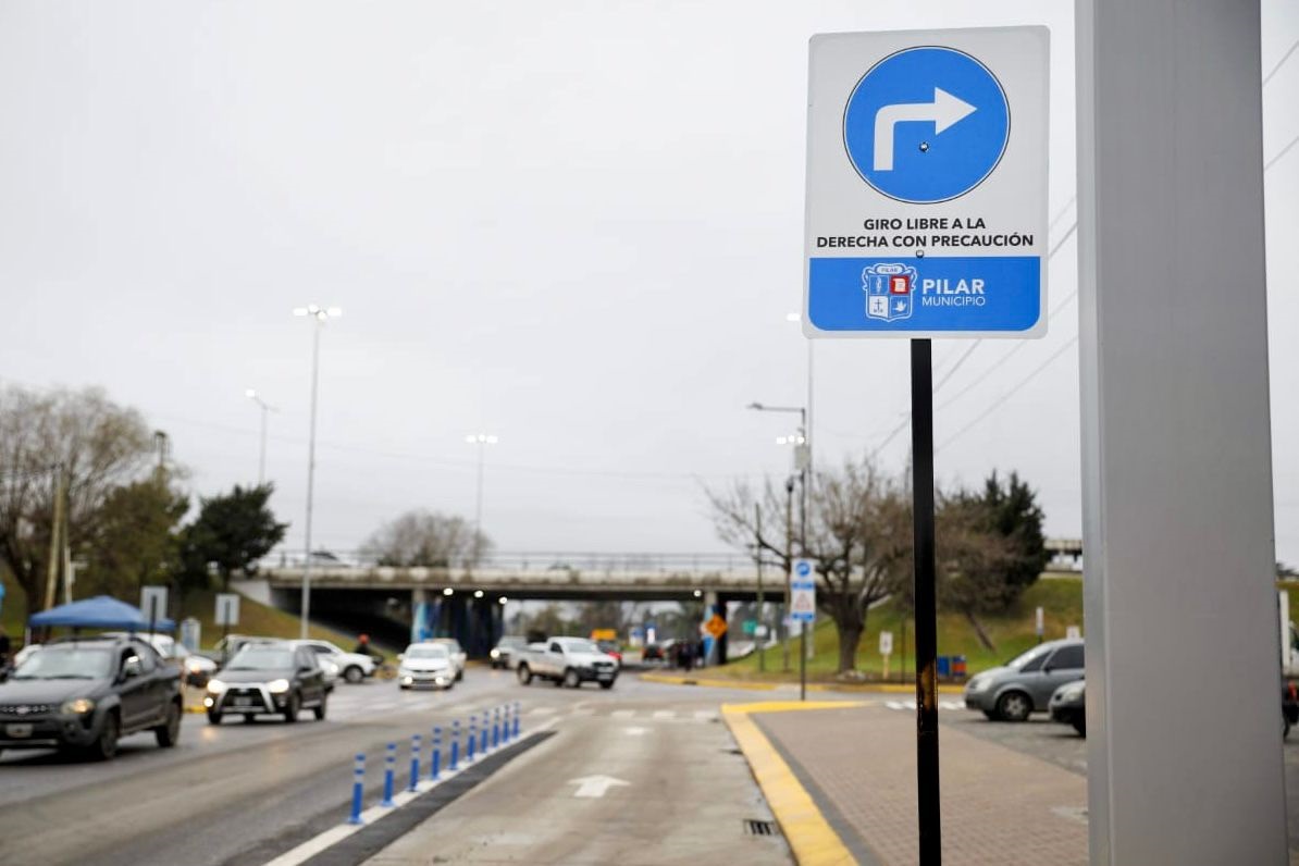 El Municipio habilitó una nueva dársena de giro libre en Av. Constitución y Panamericana